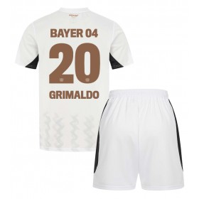 Bayer Leverkusen Alejandro Grimaldo #20 Borte skjorte til barn 2024-25 Kortermet (+ korte bukser)